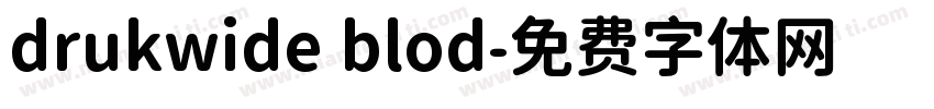 drukwide blod字体转换